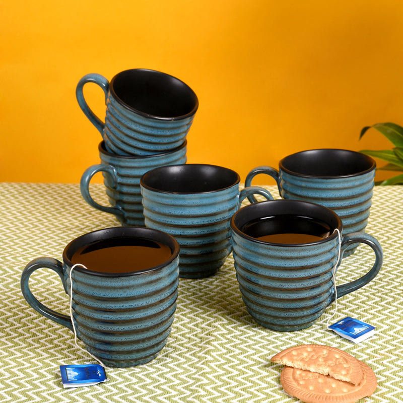 Melto Ceramic Tea Cup (150mL Each) - Set of Six