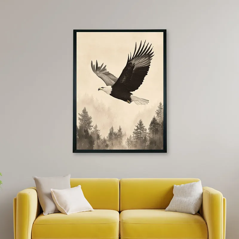 Flight Of Eagle Wall Art With Resin Frame media 5