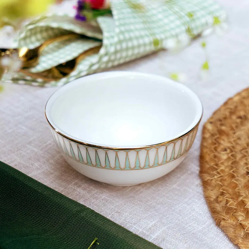 Basant 24k Gold Brushed Porcelain Dinner Set - 33 Piece Set media 13