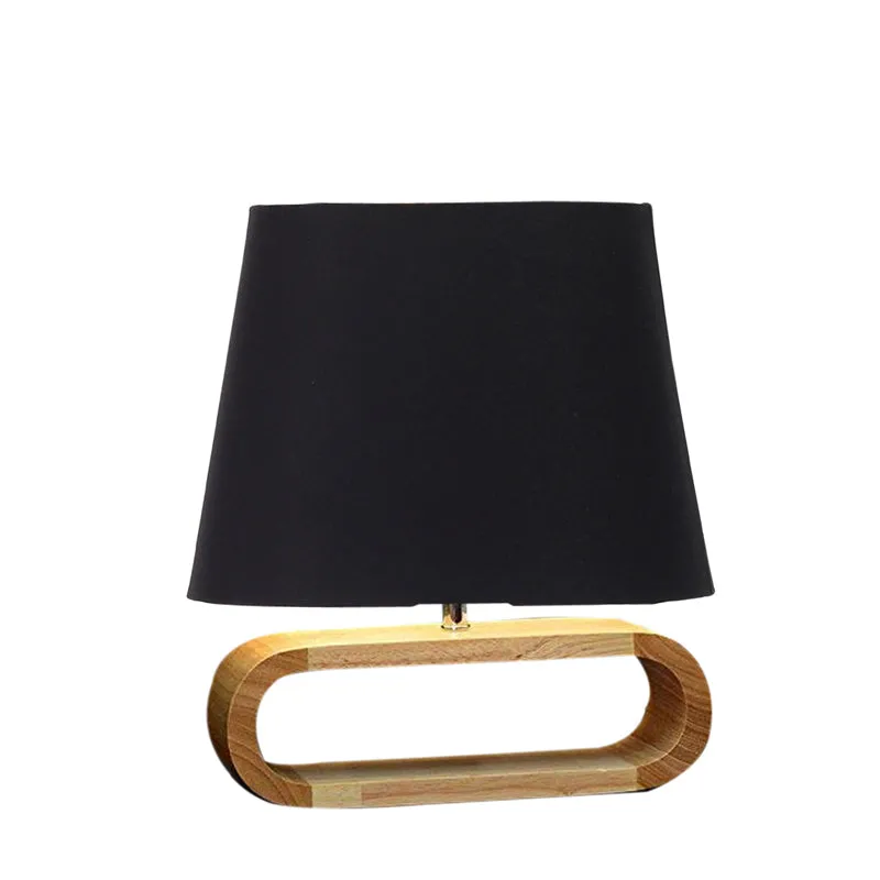 Cotin I Curve Cotton Table Lamp - Black,Brown media 6