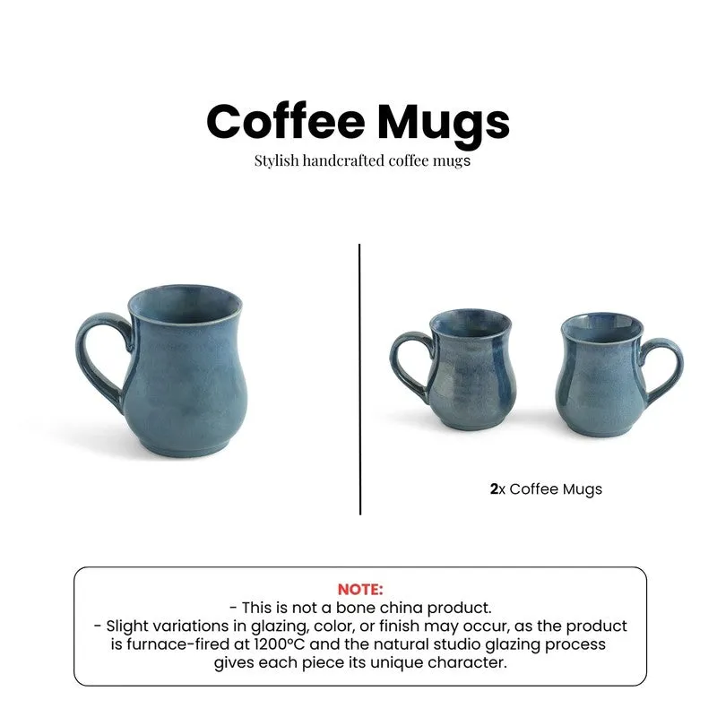 Belly Ceramic Coffee Mug (300 mL Each) - Set Of Two media 6