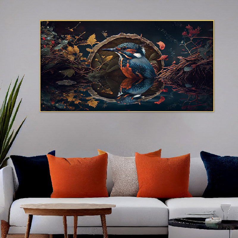 Kingfisher Chorus Canvas Wall Painting