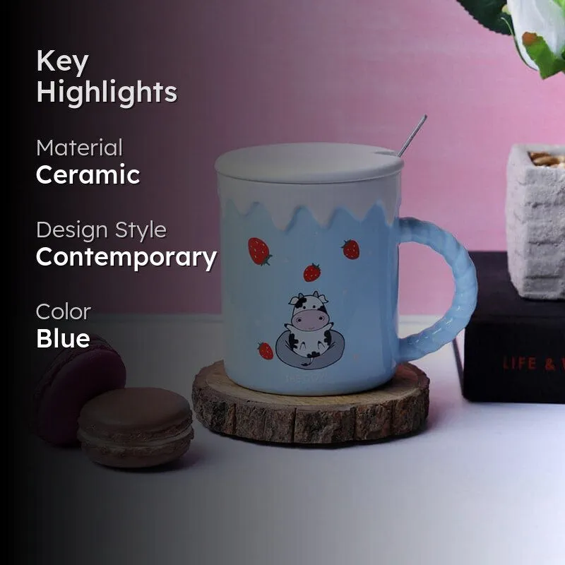 Happy Ceramic Coffee Mug (340 mL) media 2