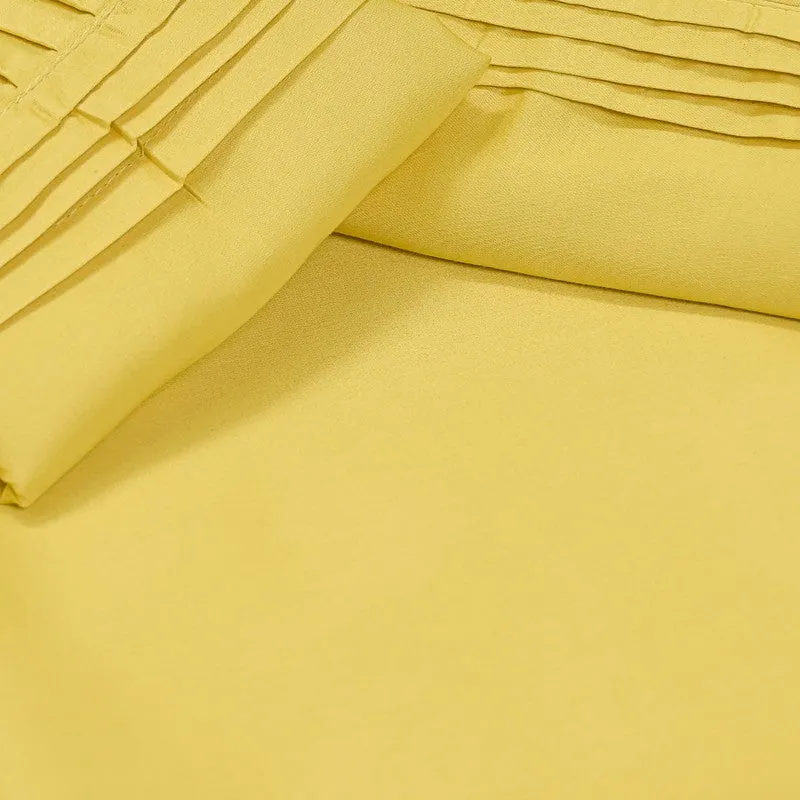 Mono Magic Cotton Bedsheet (Yellow) - 300 TC media 5