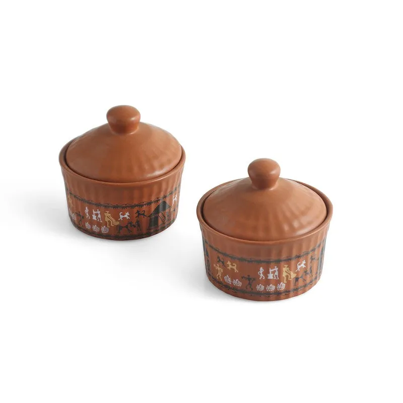 Elora Craft Ceramic Jar (170 mL) - Set Of Two media 3