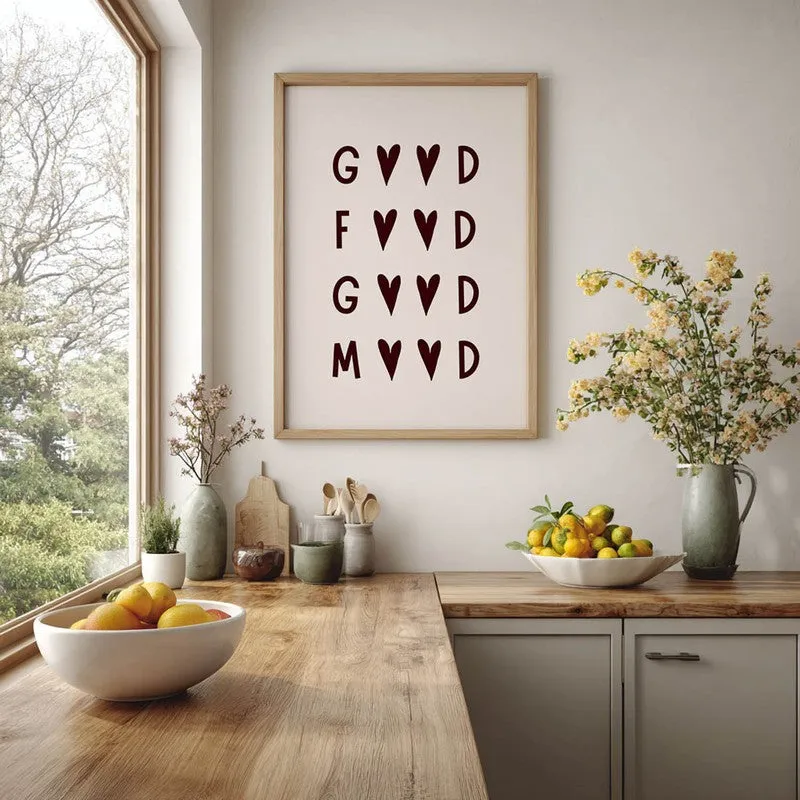 Kitchen Quotes Archival Canvas Wall Art - Brown media 6