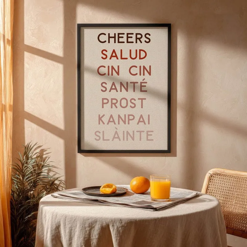 Caf Calligraphy Archival Canvas Wall Art - Black media 4