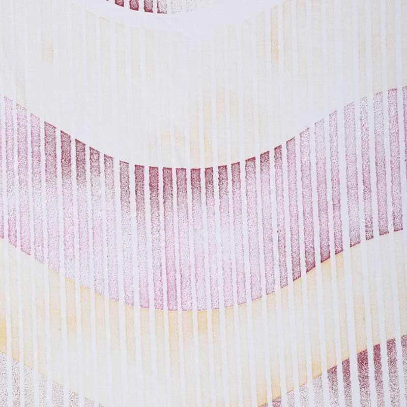 Zigzag Zest Fitted Cotton Bedsheet (Pink) - 400 TC media 4