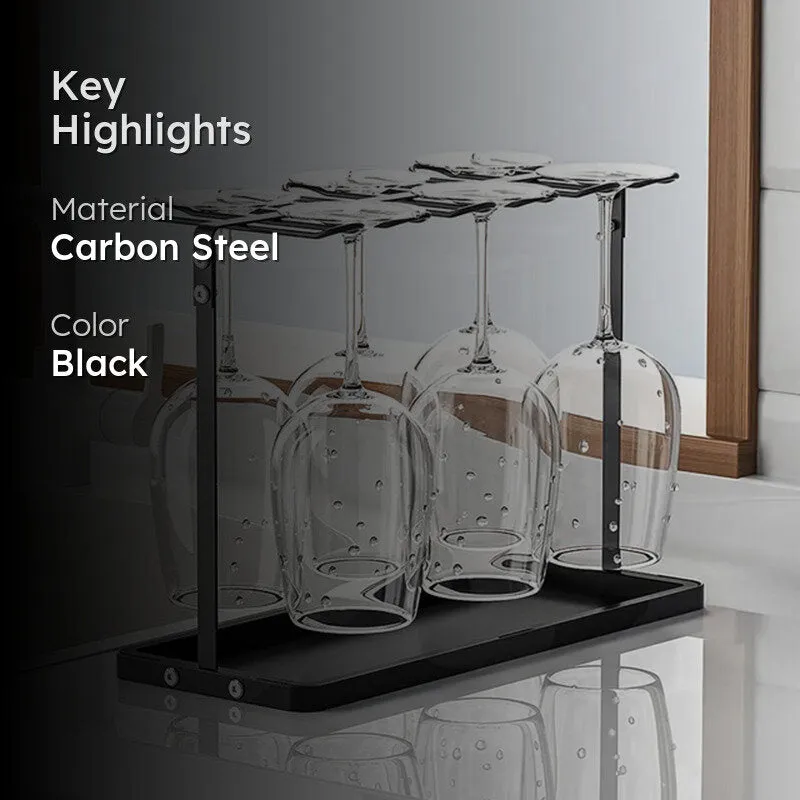 Amco Wine Glass Organizer - Black media 2