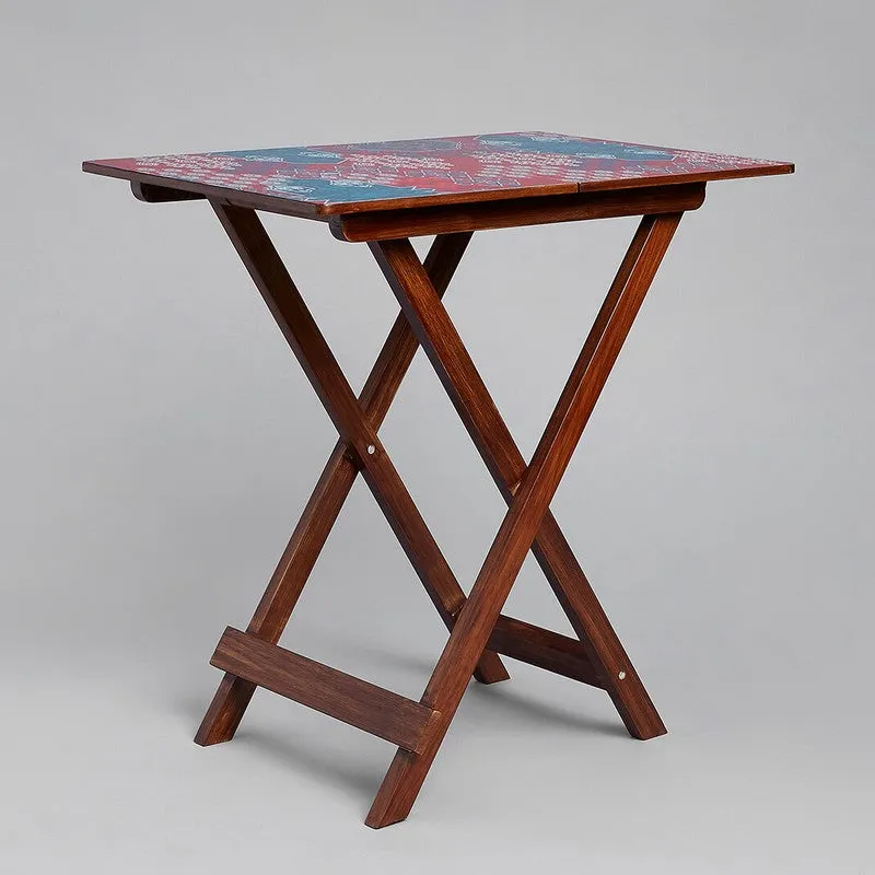 India Circus Wood Heritage Folding Side Table media 4