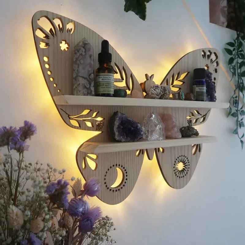 ButterflyAura Backlit Wall Shelf media 5