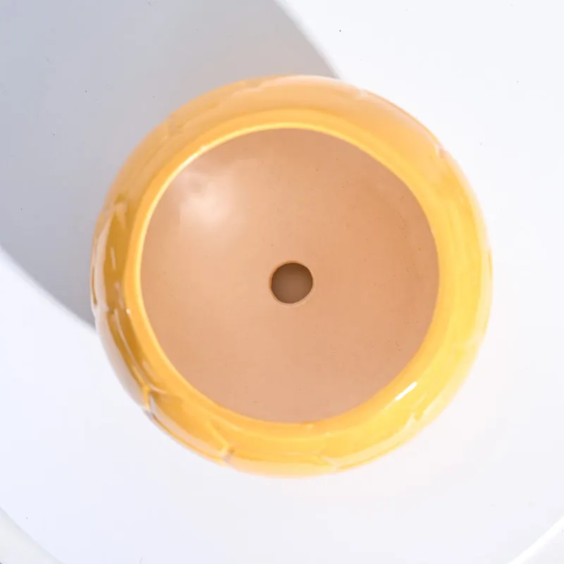 Ugaoo Football Yellow Ceramic Pot media 5