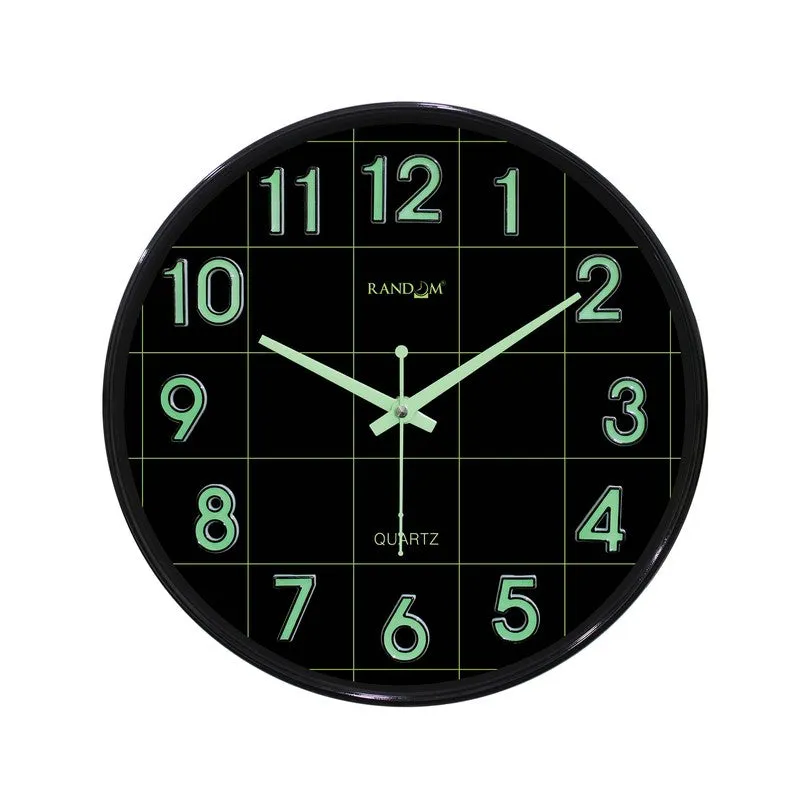 Opulent Analog Wall Clock - Black & Green media 3