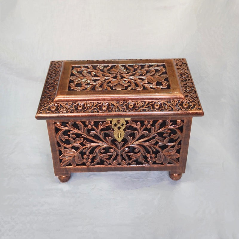 Arysta Decorative Wood Jewel Box - Brown media 4