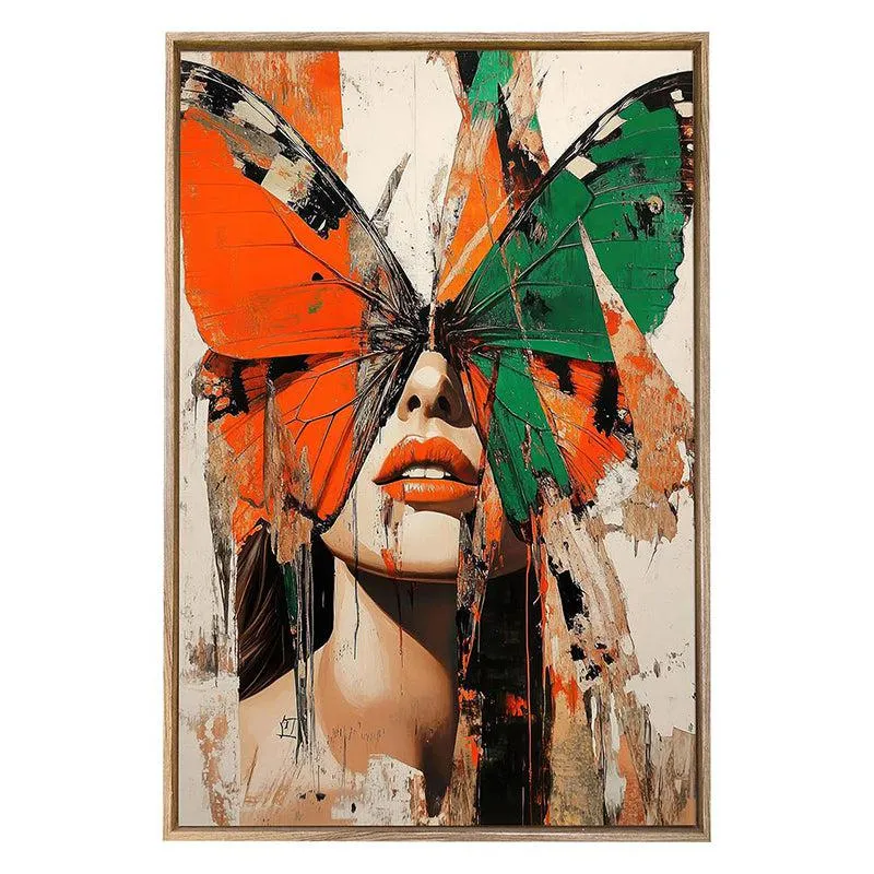 Veil of Wings Canvas Modern Wall Art With Frame media 3