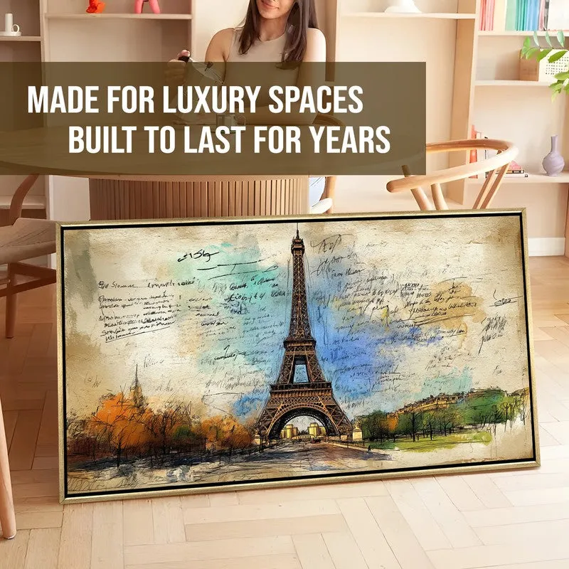 Eiffel Canvas Wall Painting With Frame media 7