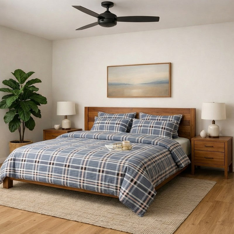 Gridora Bedsheet - 190 GSM - Queen/Double