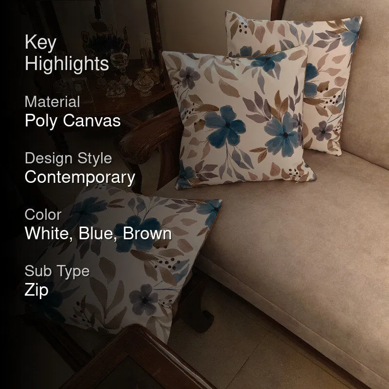 Reixa Bloom Poly Canvas Cushion Cover - Set Of Five media 2