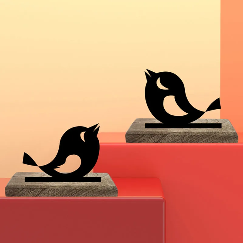 Chirping Birds Showpiece - Set Of Two media 3