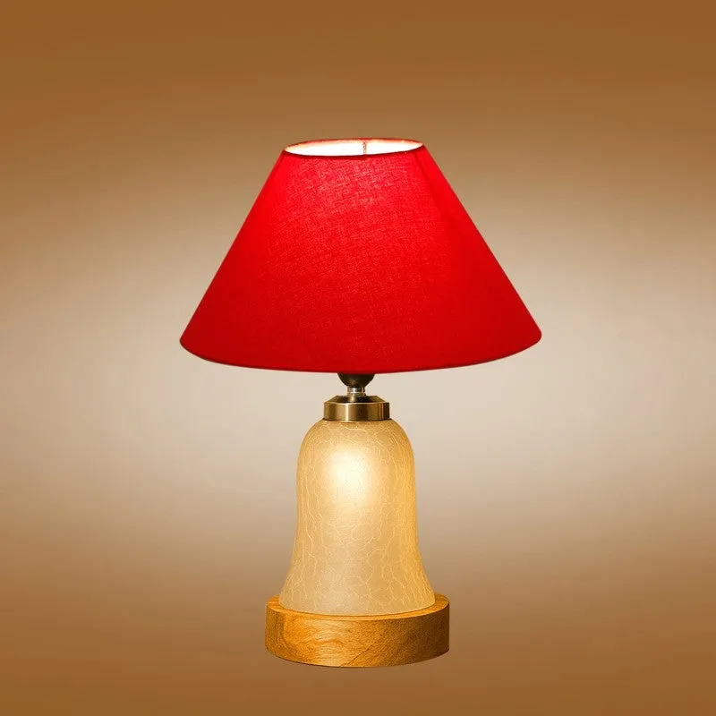 Avexa Wooden Table Lamp - Red media 7