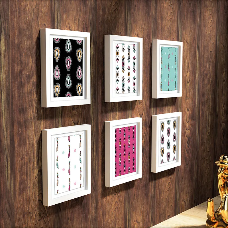 Modern Motifs Wall Art With Frame - Set Of Six media 6