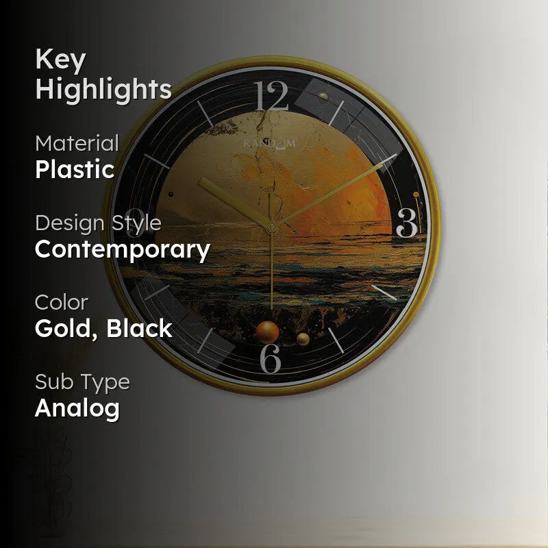 Ulysses Sweep Silent Wall Clock media 2