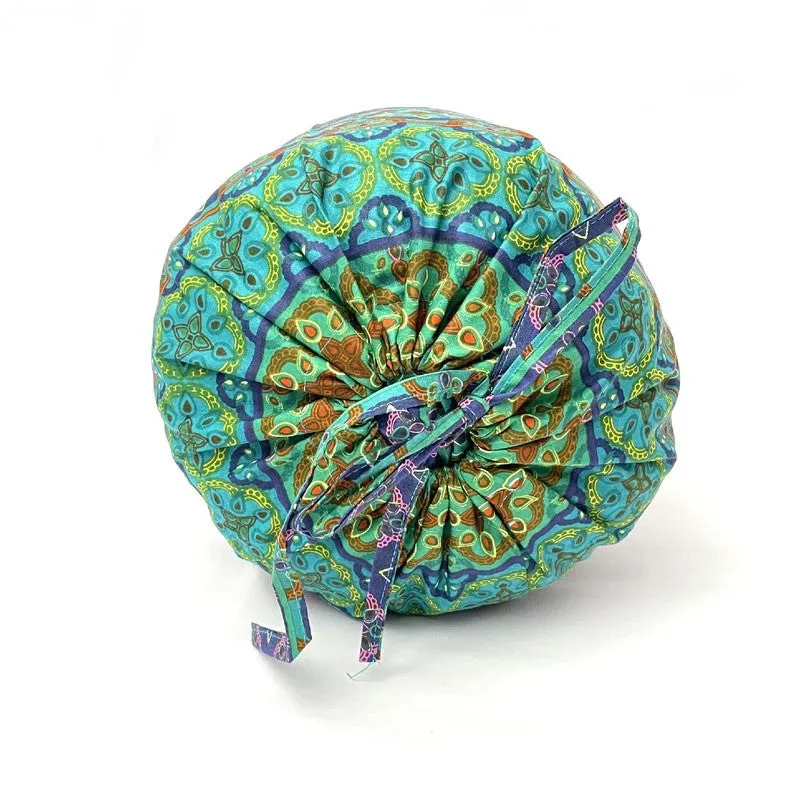 Swayam Festive Turquoise Bolster Cover - Set Of Two media 4