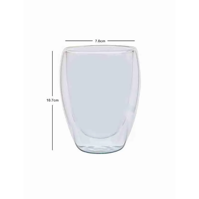Double Walled Whiskey Glass (350 mL Each ) - Set Of Two media 6