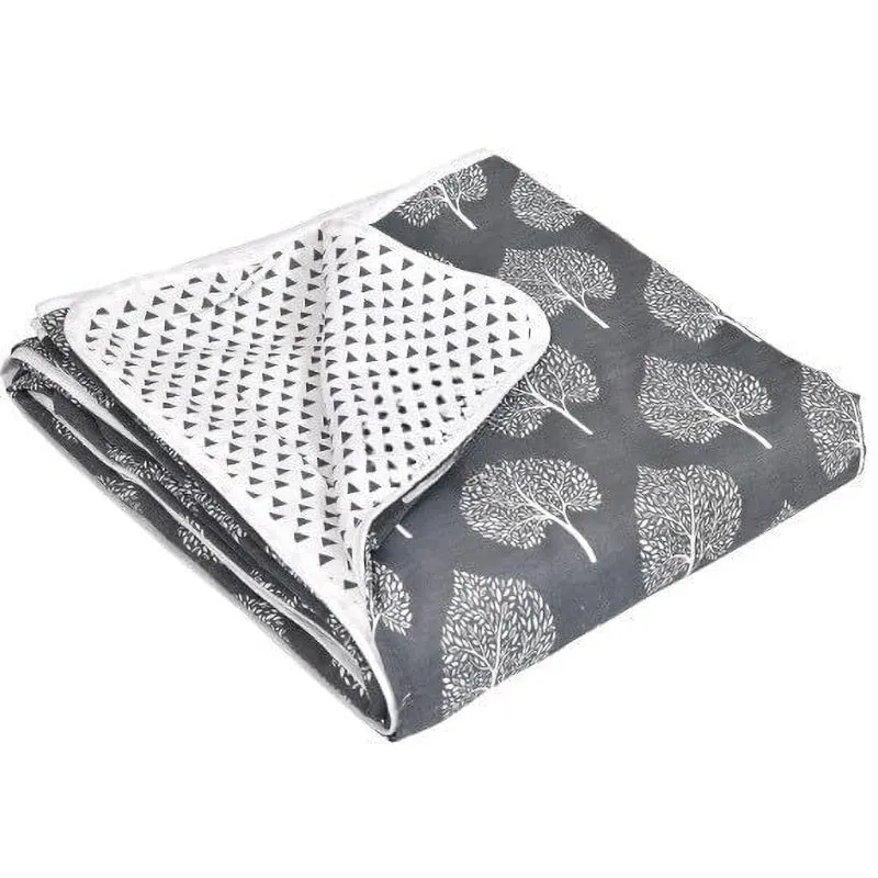 Akshat Ethnic Reversible Cotton Dohar (Grey) - 180 GSM media 5