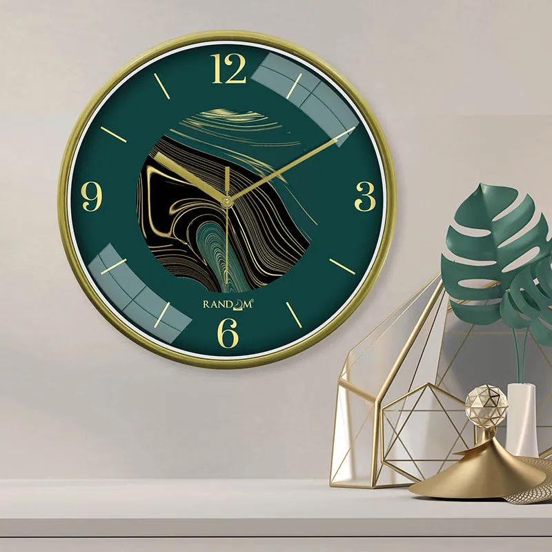 Hemera Swirl Wall Clock - Green media 1