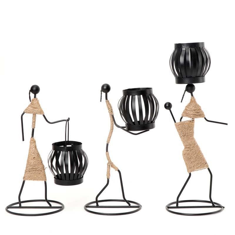 Tribal Bonfire Tealight Candle Holder media 5