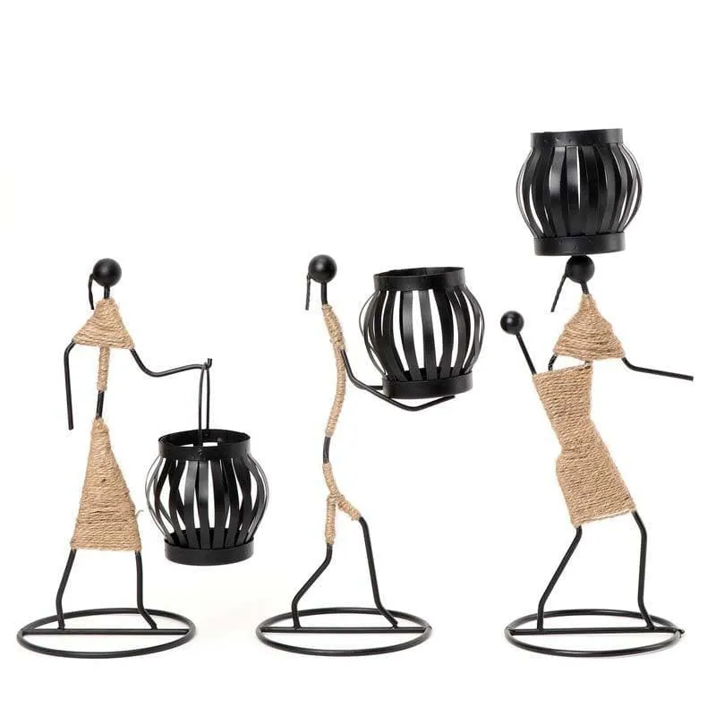 Tribal Bonfire Tealight Candle Holder media 5