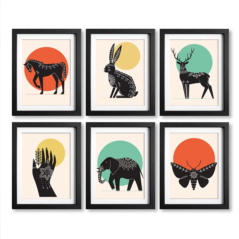 Nature's Silhouette Wall Art With Frame - Set Of Six media 6