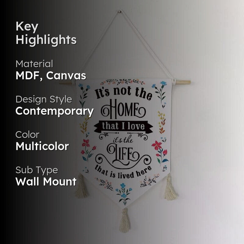 Abode Dose Handpainted Canvas Wall Hanging media 2