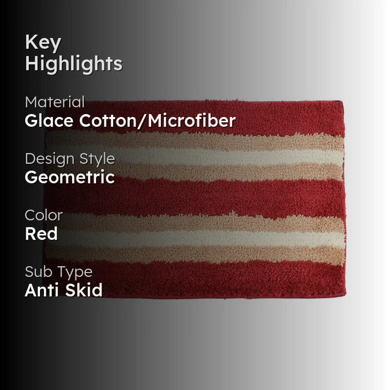 Nexa Cotton Bath Mat - Red media 2