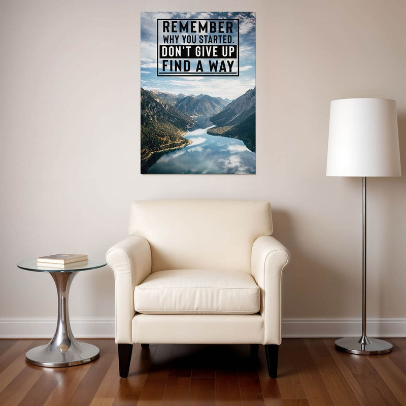 Mountain Motivation Wall Poster
