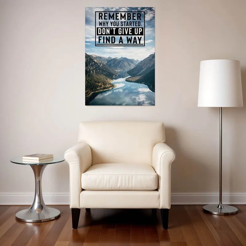Mountain Motivation Wall Poster media 1