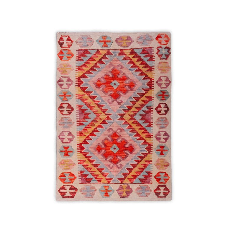 Sharp Angles Cotton Hand Woven Cotton Rug