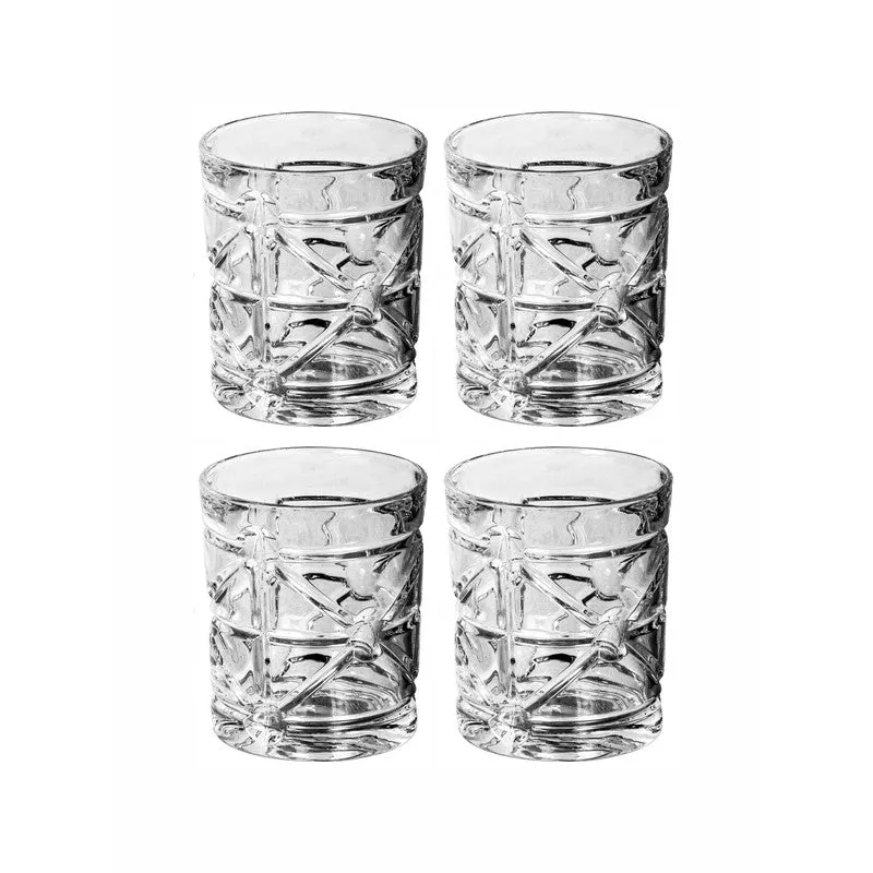 Glass Scotch Glasses (280 mL Each) - Set Of Four media 5