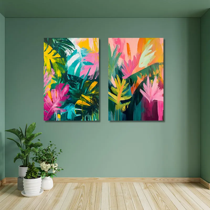 Vibrant Wild Wall Art - Set Of Two media 4