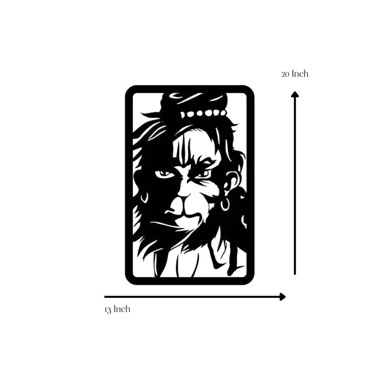 Hanuman's Silhouette Iron Wall Accent media 5