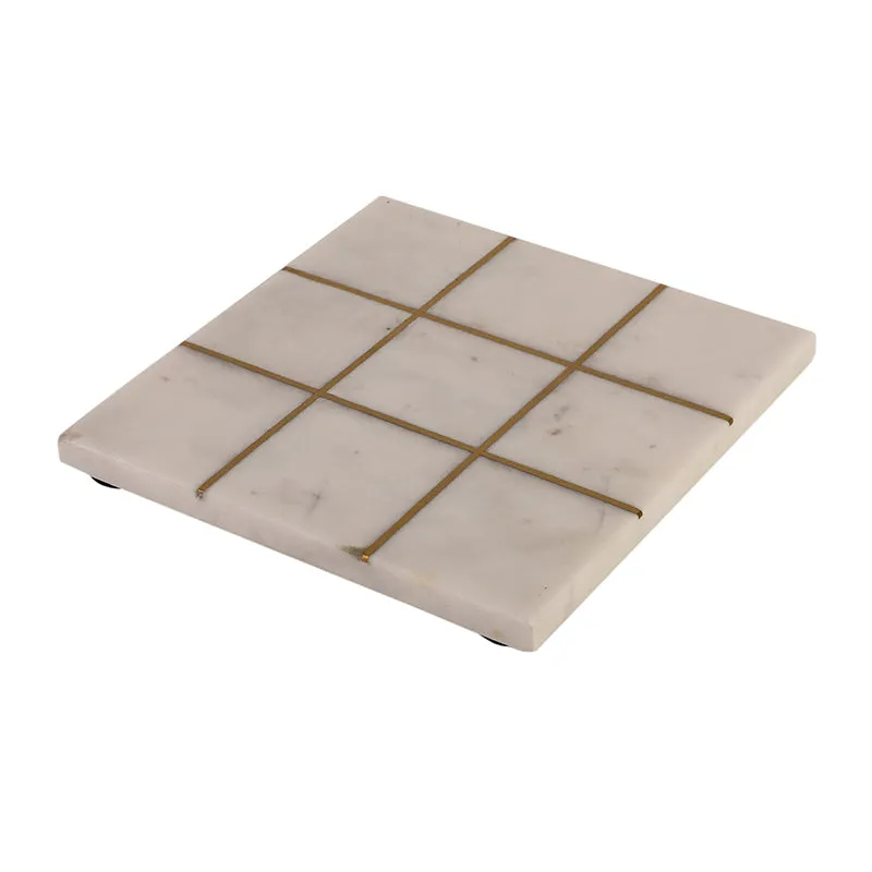 Mecca Grid Marble Platter media 5