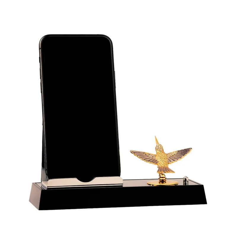 Shadowline Humming 24K Gold Plated Mild Steel Desk Organiser media 4