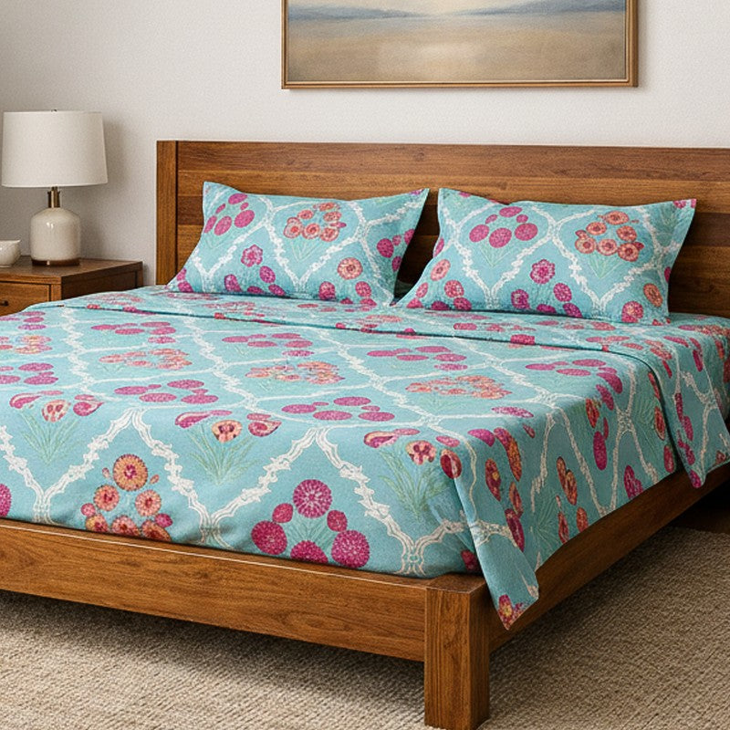 Cotton Candy Microfiber Bedsheet - 130 GSM media 3