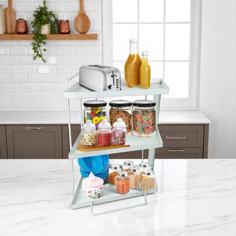 Aqua Tier Metal Racks - White media 9