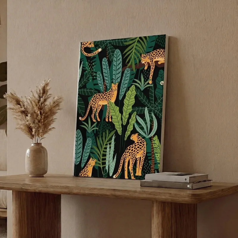 Leopard Leap Canvas Wall Painting media 1