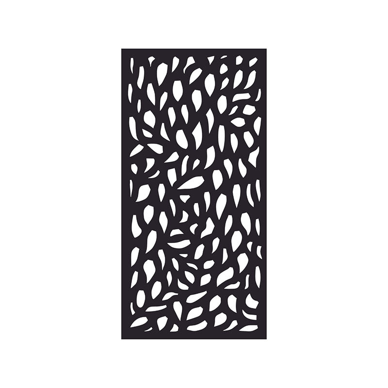 Mixo Black  Leaf Panel Iron Wall Accent media 3