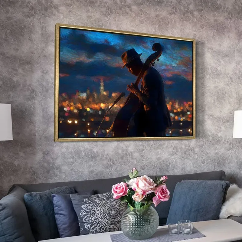 City Serenade Canvas Wall Painting With Frame media 6