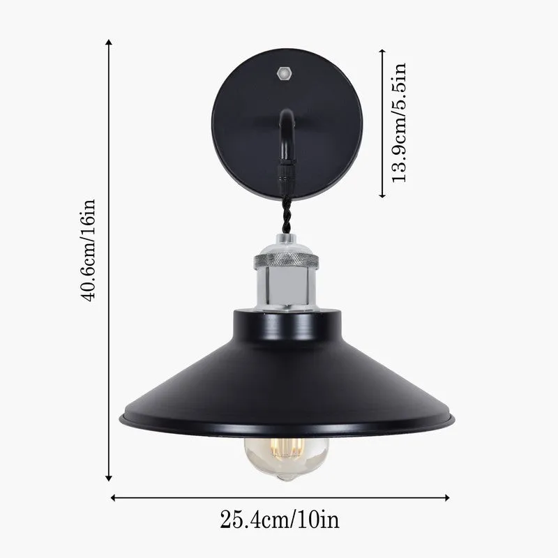 ZenithAura Metal Wall Lamp - Black & Silver media 7