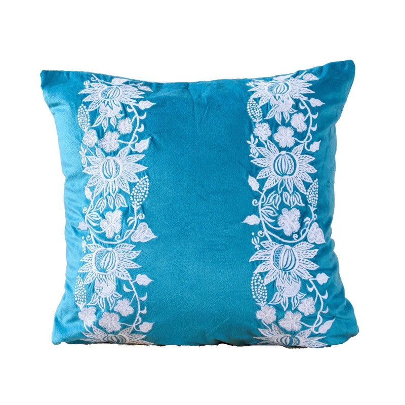 Jcobean Multi Cotton Velvet Cushion media 3